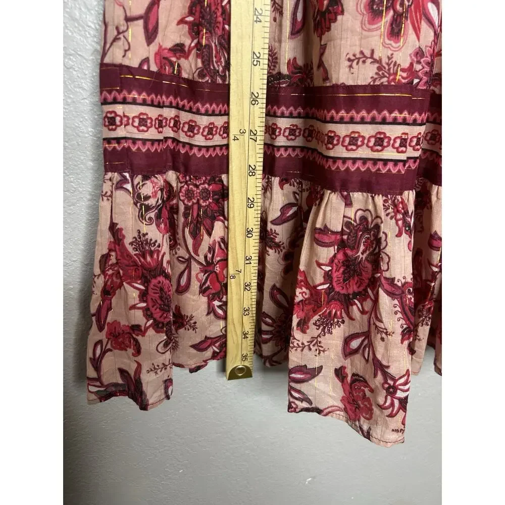 KATE SPADE New York Sleveless Pink Paisley Blossom Dress Classy Feminine Size 00